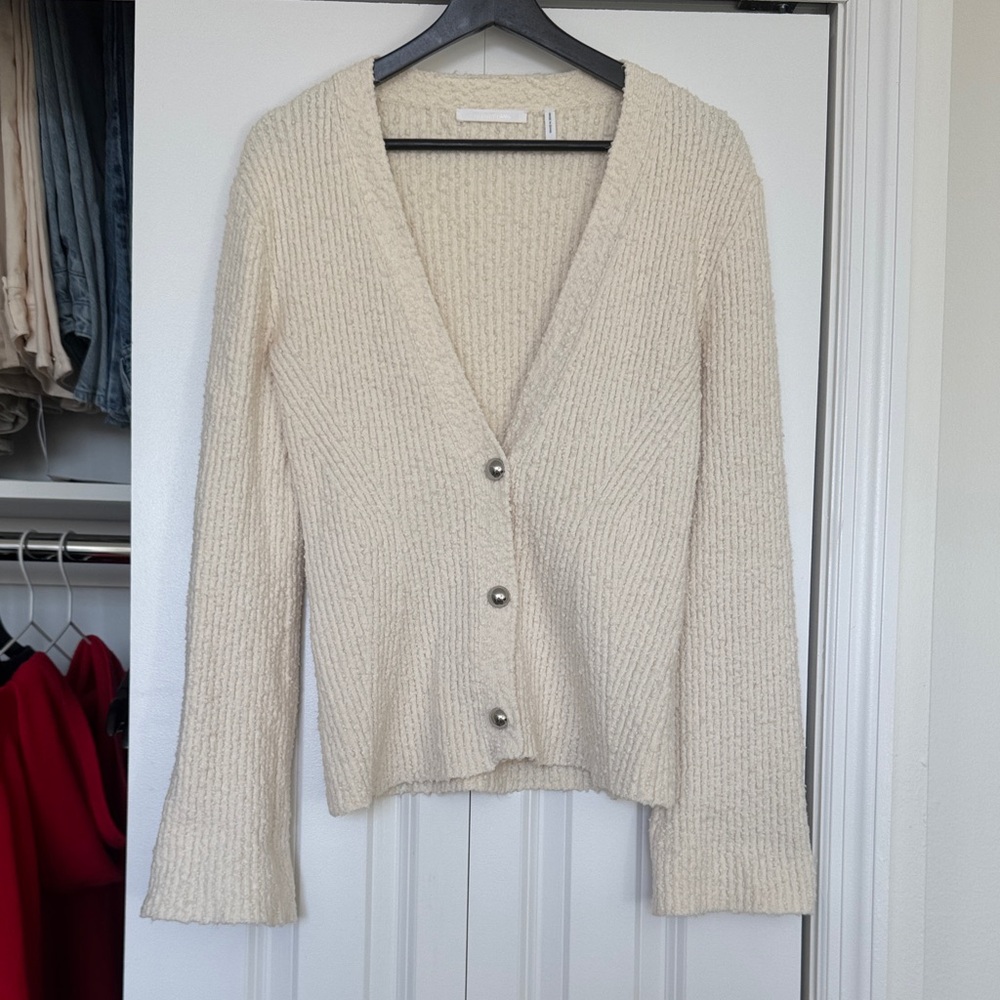 Helmut Lang Cream Women Cardigan